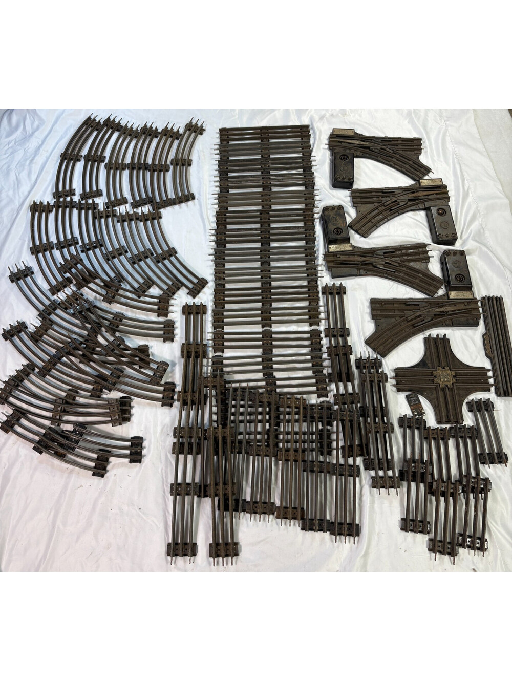 Vintage Lionel O Gauge Tubular Track Lot No 022 Switches CTC Lockon Rails